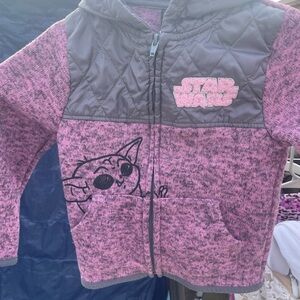 Star Wars Kids Purple and Gray Hoodie size 3